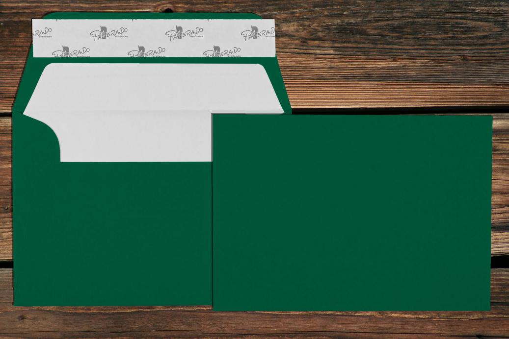 Briefhüllen mit Seidenfutter C6 114x162 mm Haftklebend Tannengrün gerippt 100 g/qm